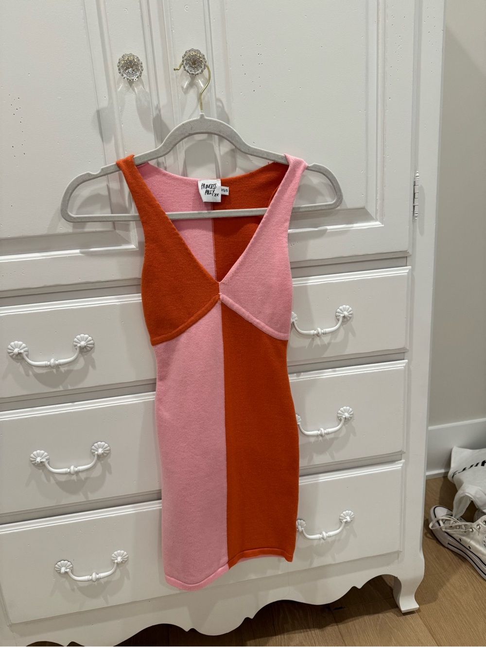 Princess Polly Pink and Orange Colorblock Dress